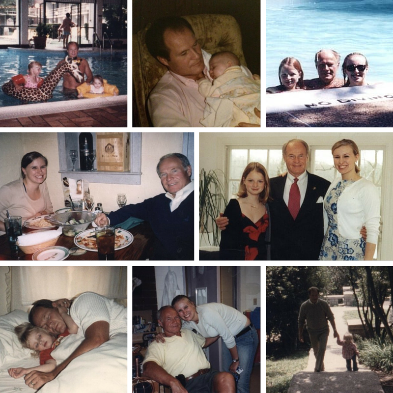 photo collage of Brandi's dad